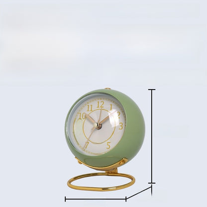 Metal Silent Quartz Alarm Clock