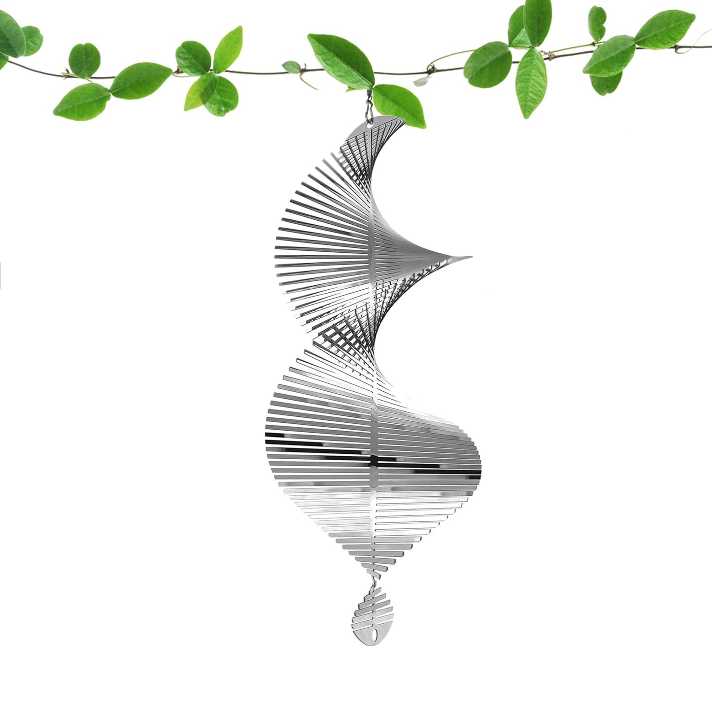 Metal Spiral Wind Spinner Garden Decor