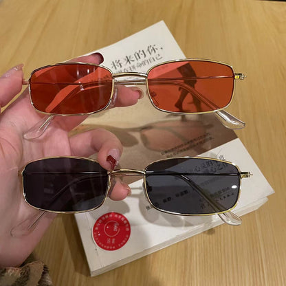 Metal square frame sunglasses