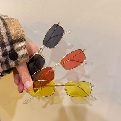 Metal square frame sunglasses