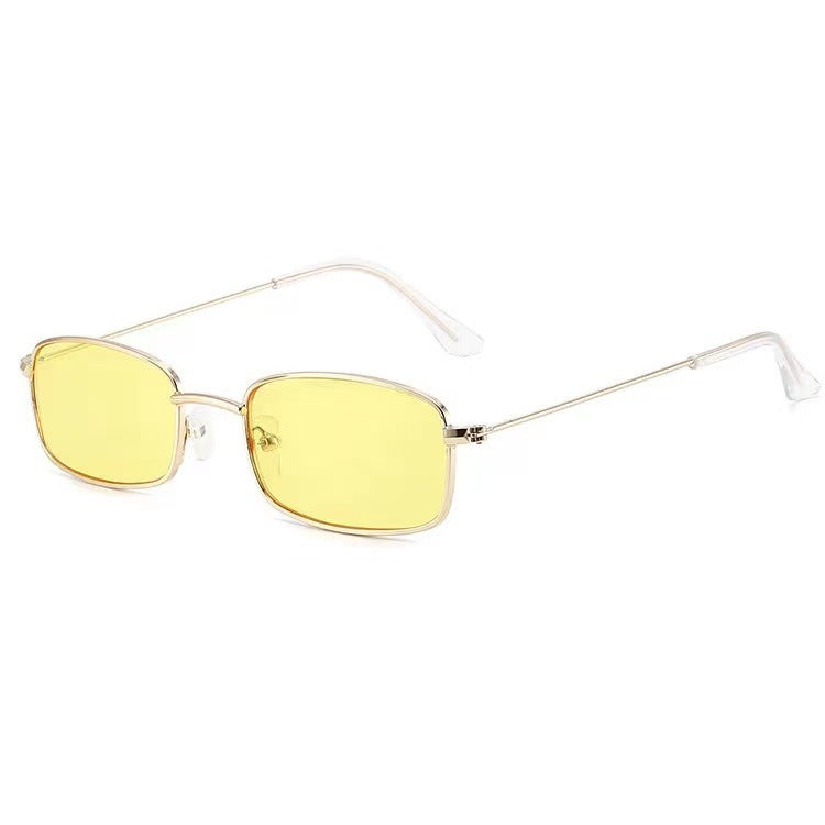 Metal square frame sunglasses
