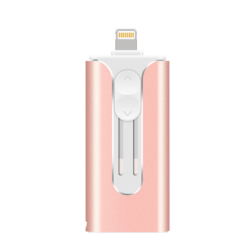 metal three-in-one mobile phone U disk 1tb for Apple Android computer lettering 256g USB gift customization