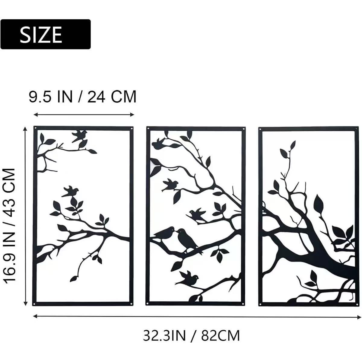 Metal Tree Wall Art Hanging