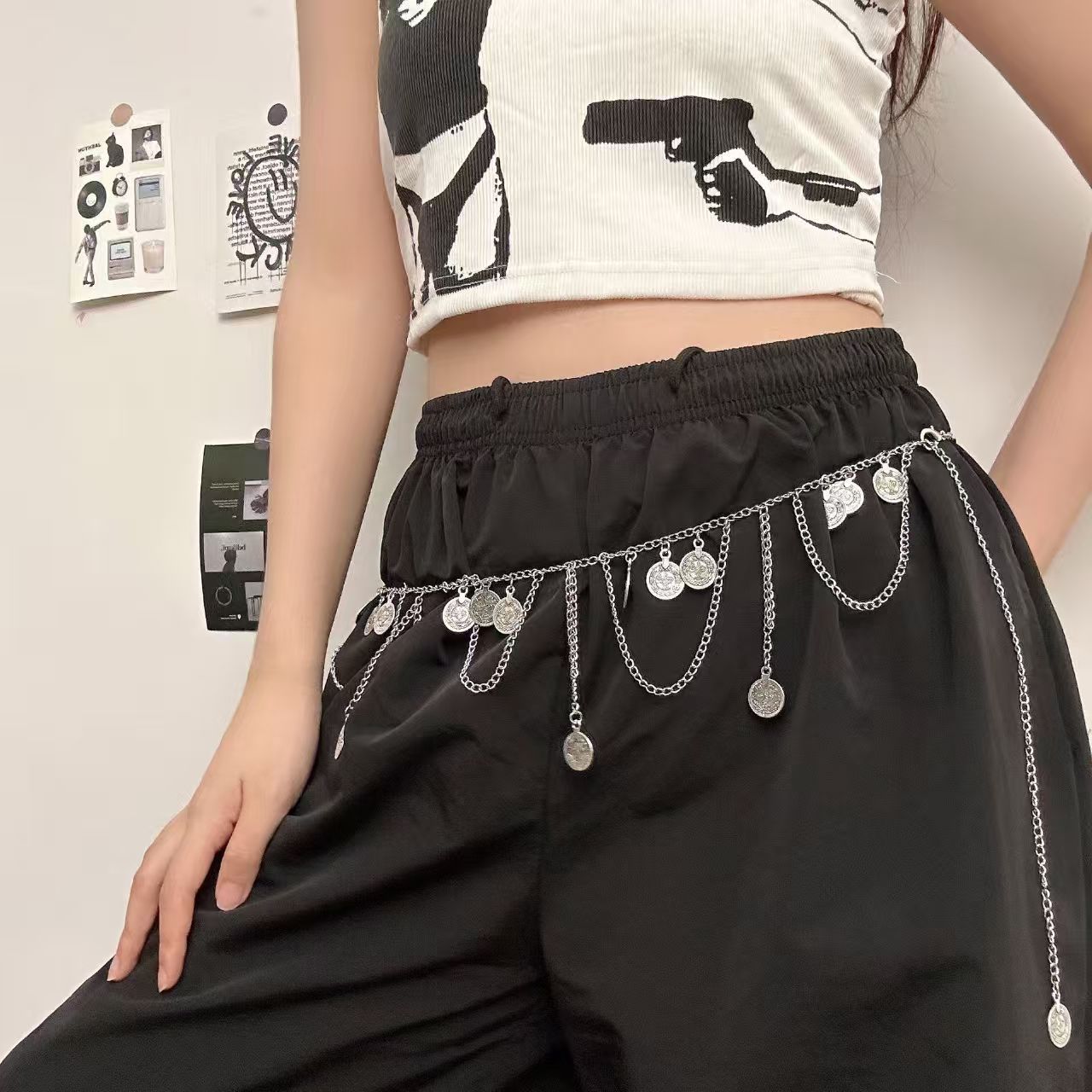 Metal waist chain