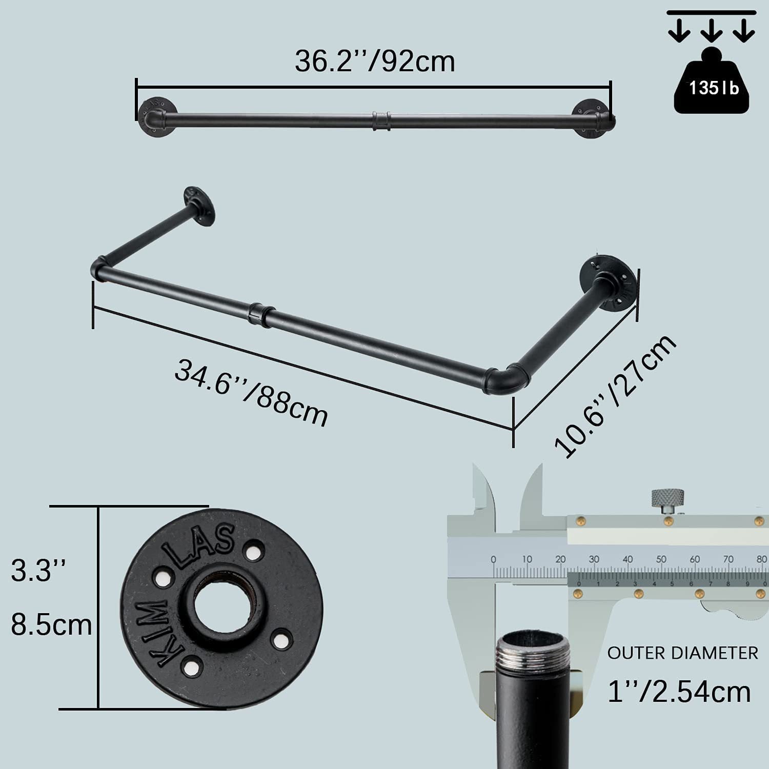 Metal Wall Rack