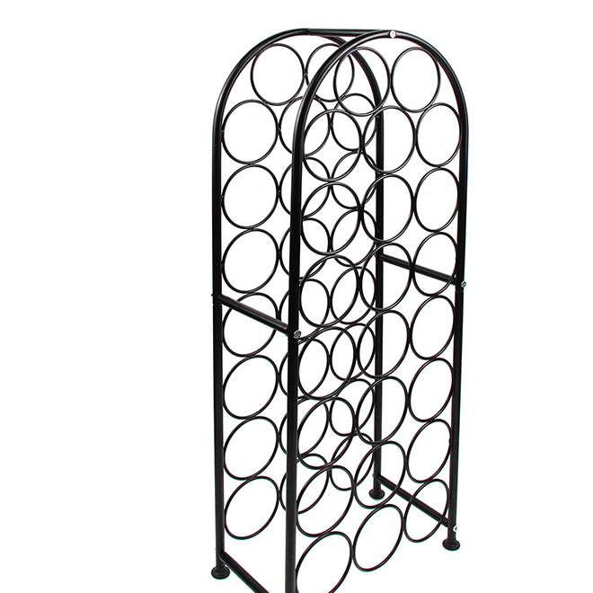 Metal Wine Display Rack Floor Standing Wine Bottle Holder
