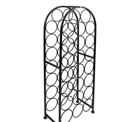 Metal Wine Display Rack Floor Standing Wine Bottle Holder