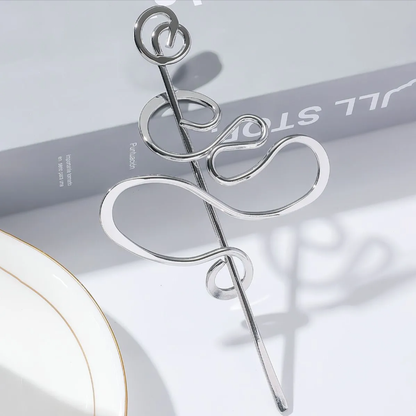 Metal-wrapped hairpin