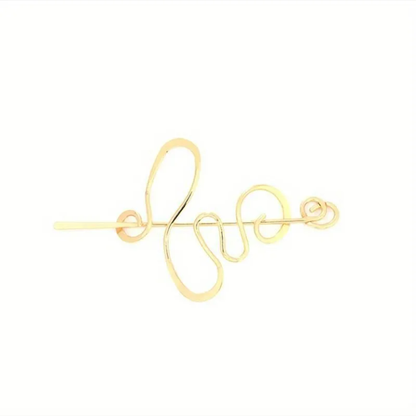 Metal-wrapped hairpin