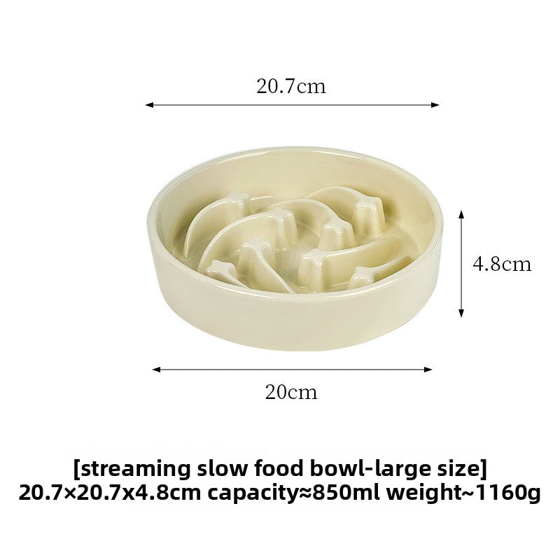 Meteor Slow-Eating Bowl Ceramic Pet Bowl