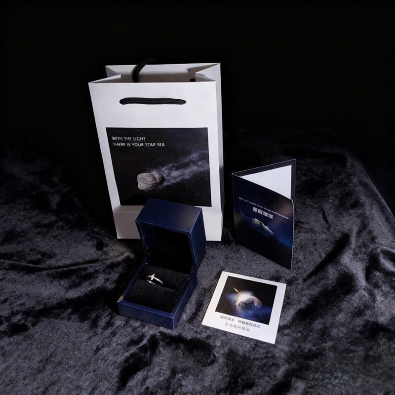meteorite jewelry ring