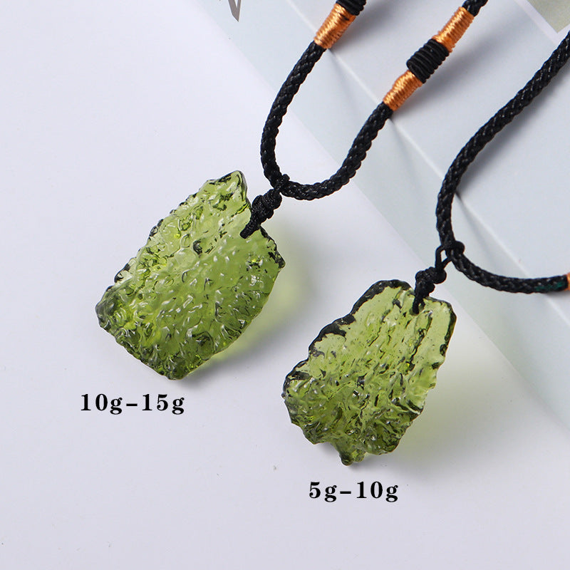 Meteorite Pendant Necklace Natural Stone Jewelry