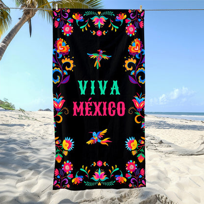 Mexican Day of the Dead Beach Towel