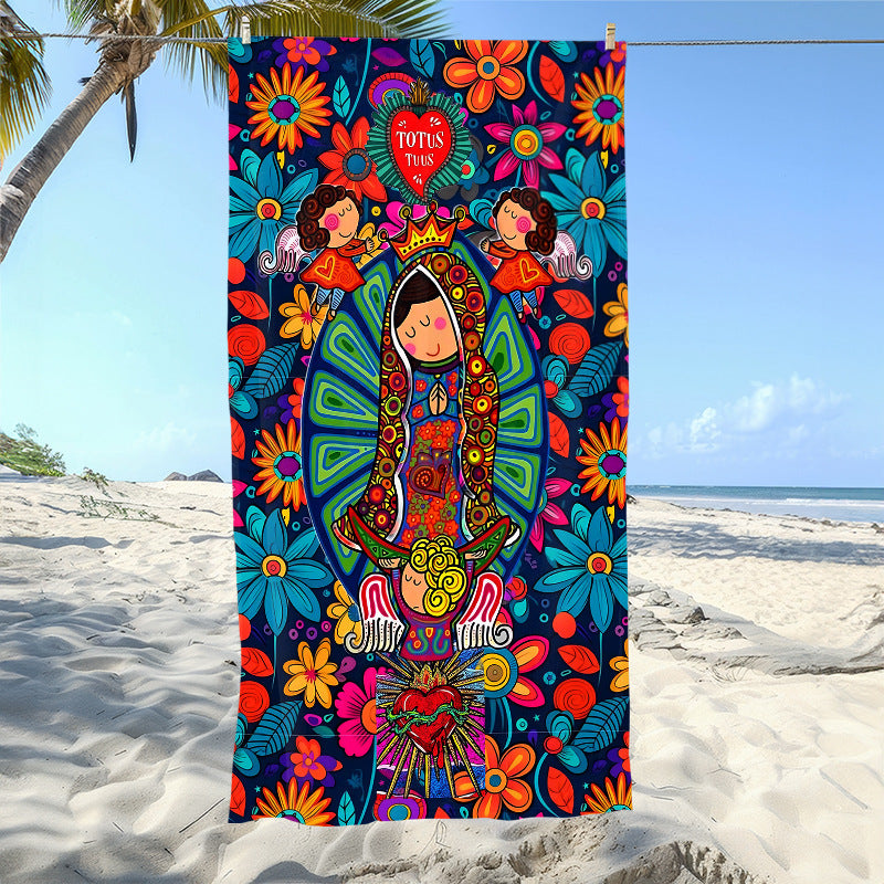 Mexican Day of the Dead Beach Towel