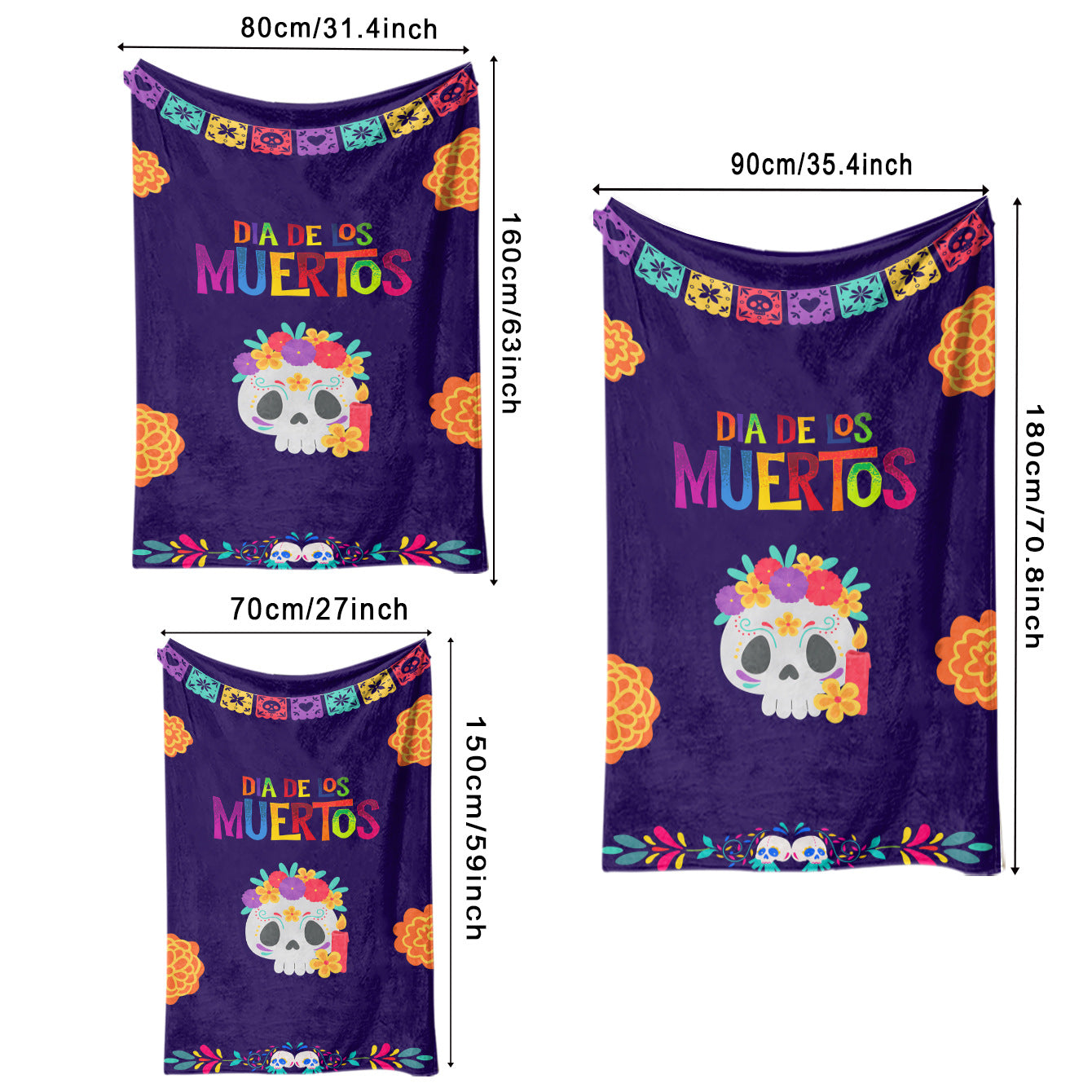 Mexican Day of the Dead Beach Towel