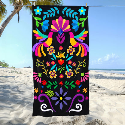 Mexican Day of the Dead Beach Towel