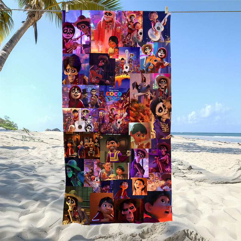 Mexican Day of the Dead Beach Towel