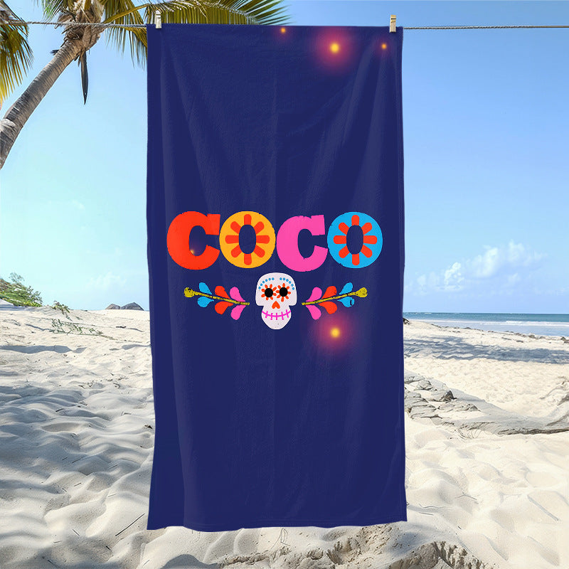 Mexican Day of the Dead Beach Towel
