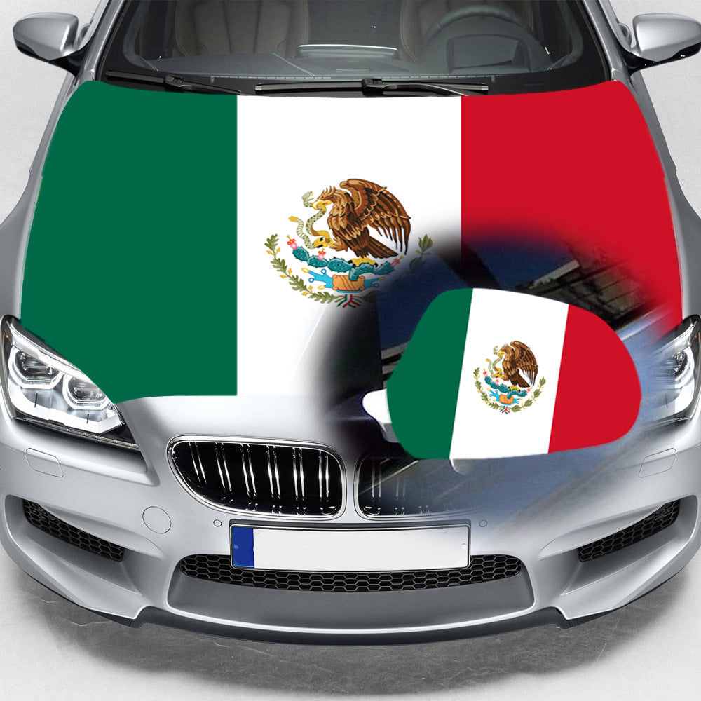 Mexican National Day Car Flag