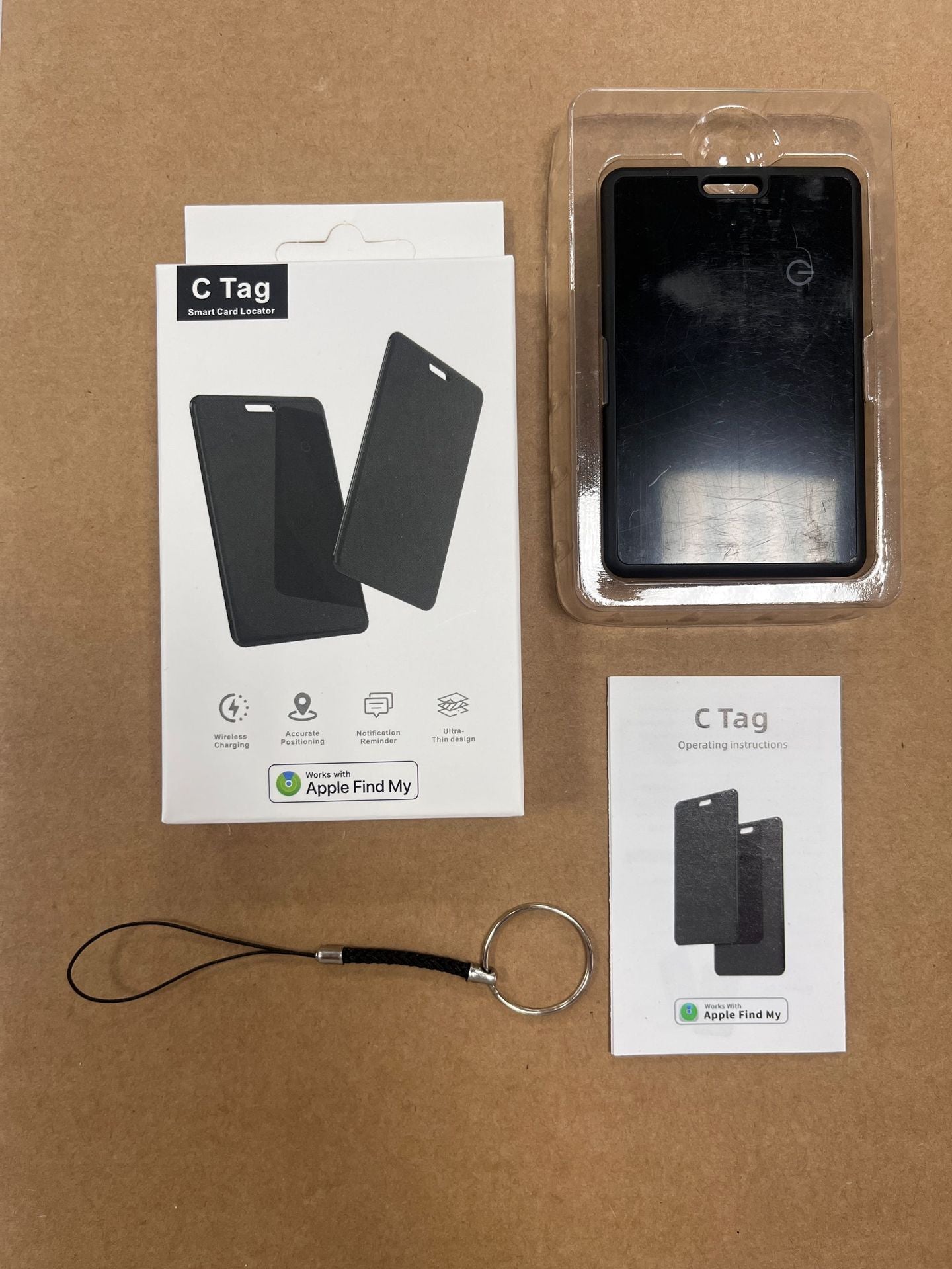 MFI Certified Wireless Card Locator with Global Tracking
