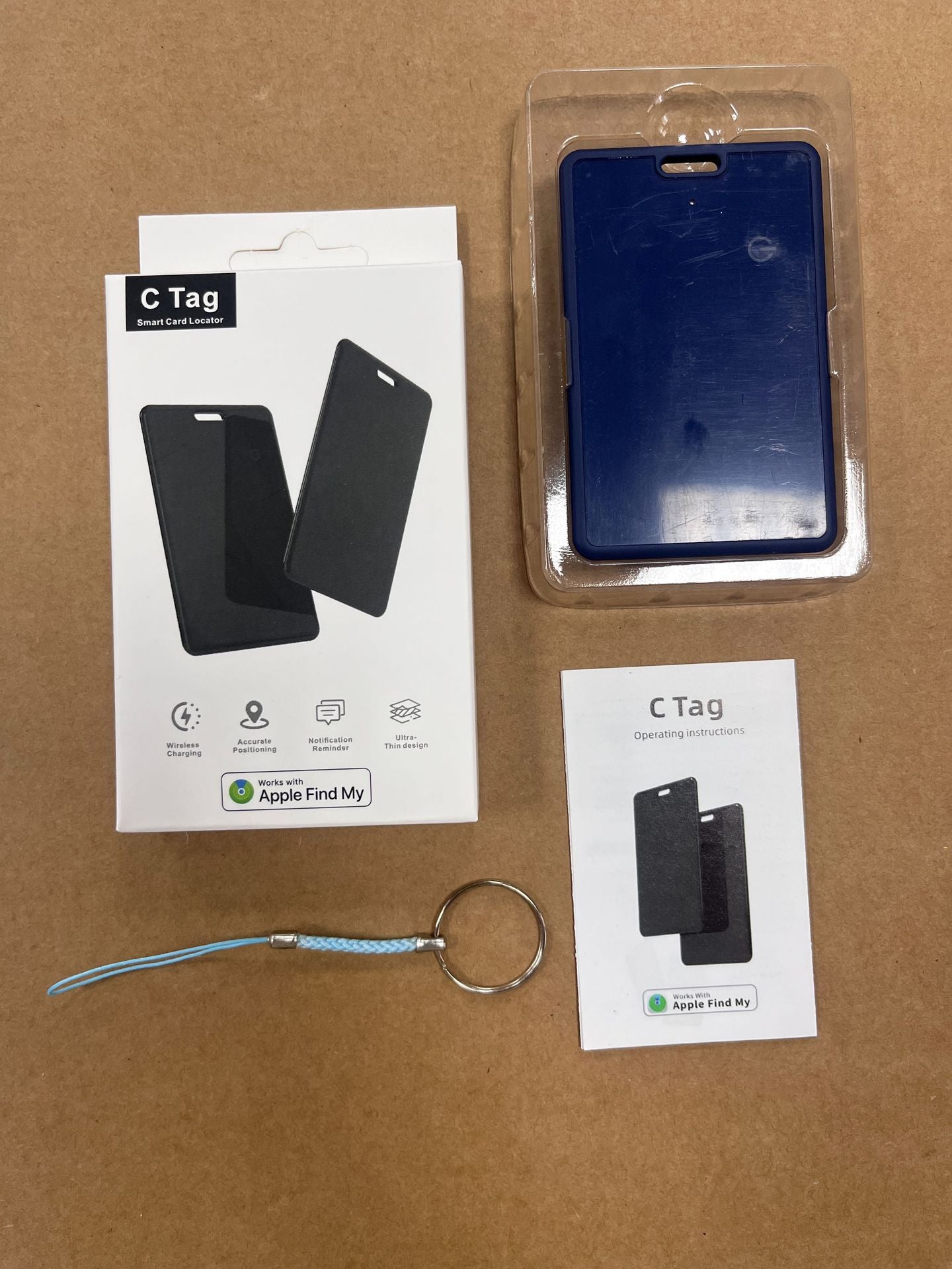MFI Certified Wireless Card Locator with Global Tracking