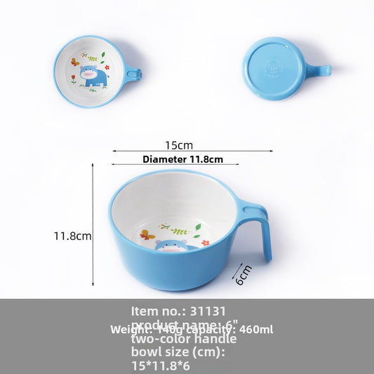 Mica bamboo fiber tableware set