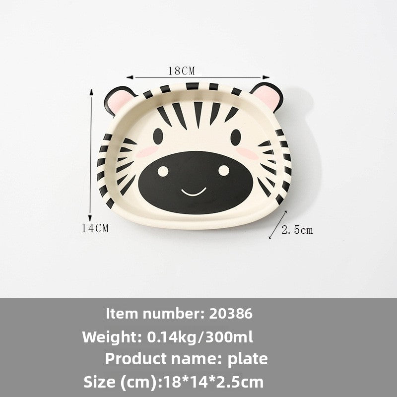 Mica bamboo fiber tableware set