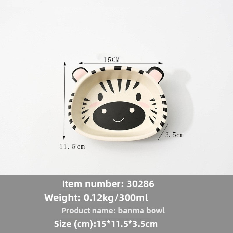 Mica bamboo fiber tableware set