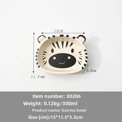 Mica bamboo fiber tableware set