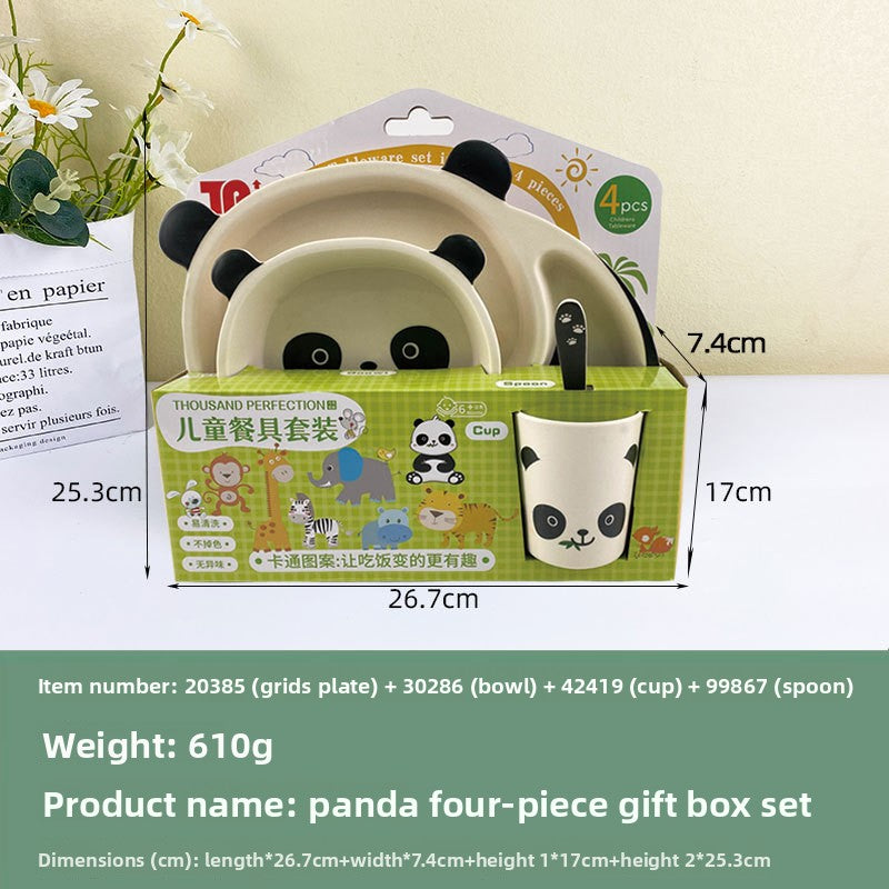Mica bamboo fiber tableware set