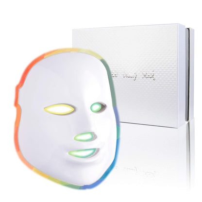 Micro-electrophoton skin rejuvenation mask