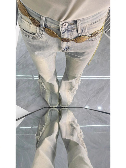 Micro-flared jeans