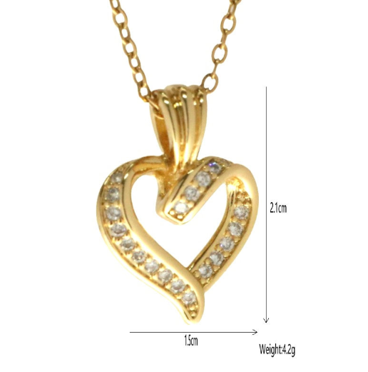 Micro-inlaid Zircon Geometric Pendant Necklace