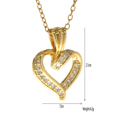 Micro-inlaid Zircon Geometric Pendant Necklace