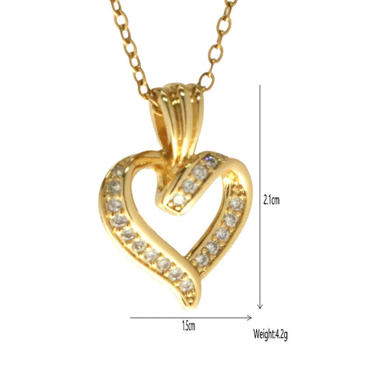 Micro-inlaid Zircon Geometric Pendant Necklace