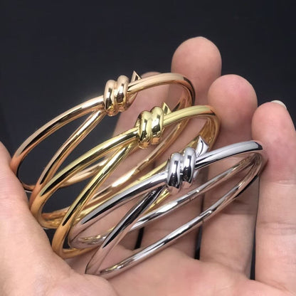 Micro-inlaid zircon open bracelet