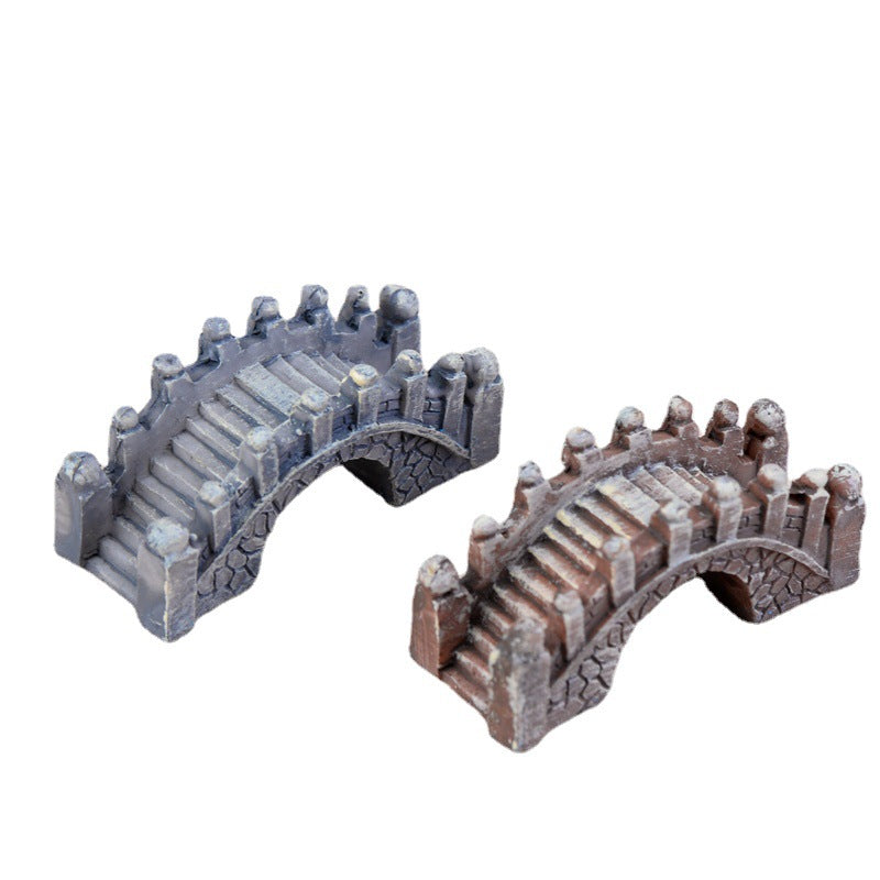 Micro-landscape resin Bridge ornaments