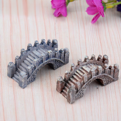 Micro-landscape resin Bridge ornaments