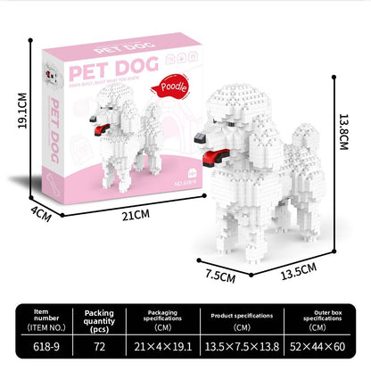 Micro-particle building block assembly toys