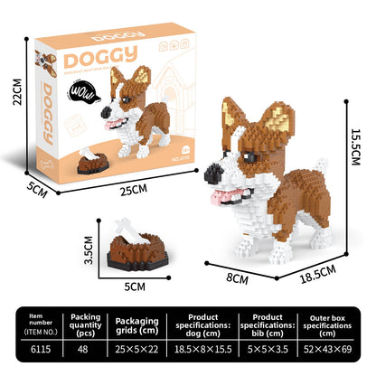 Micro-particle building block assembly toys