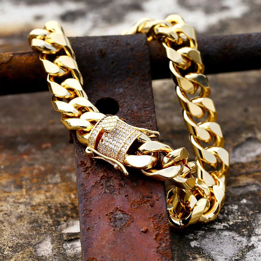 Micro-paved Zircon Hip-Hop Bracelet