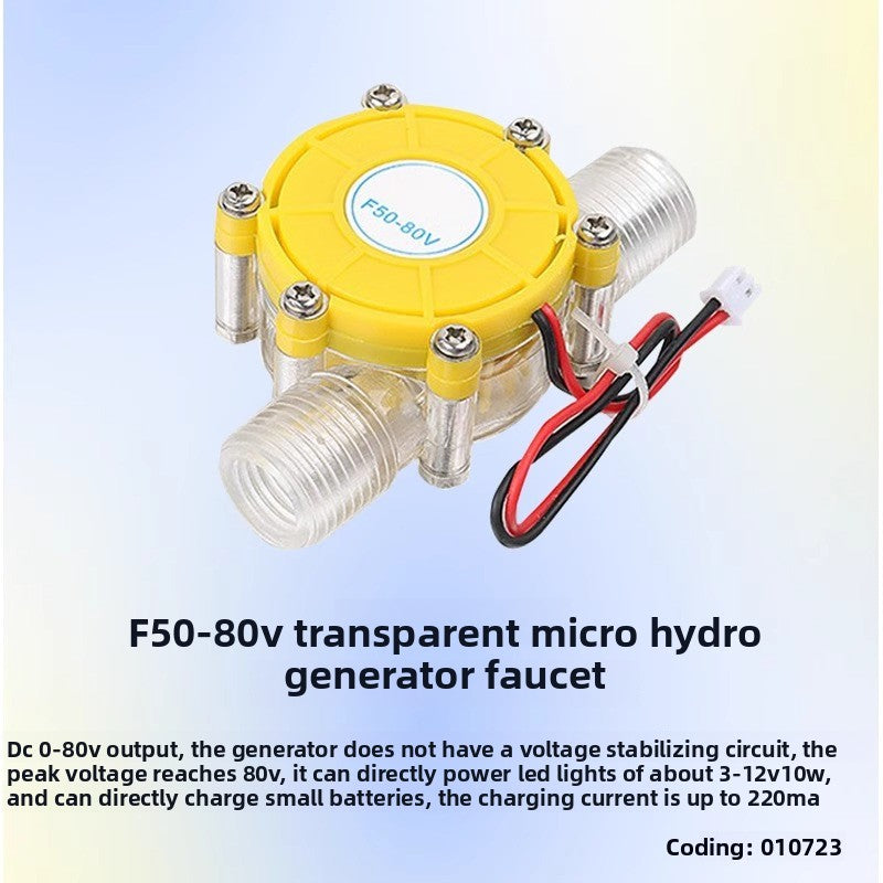 Micro Pipeline DC Hydroelectric Generator
