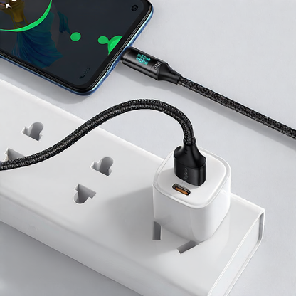 Micro USB Fast Charging Cable with Digital Display