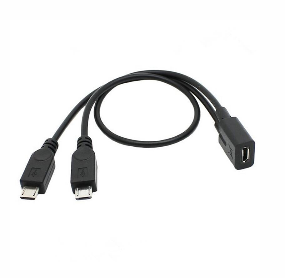 Micro USB Splitter Charging Data Cable