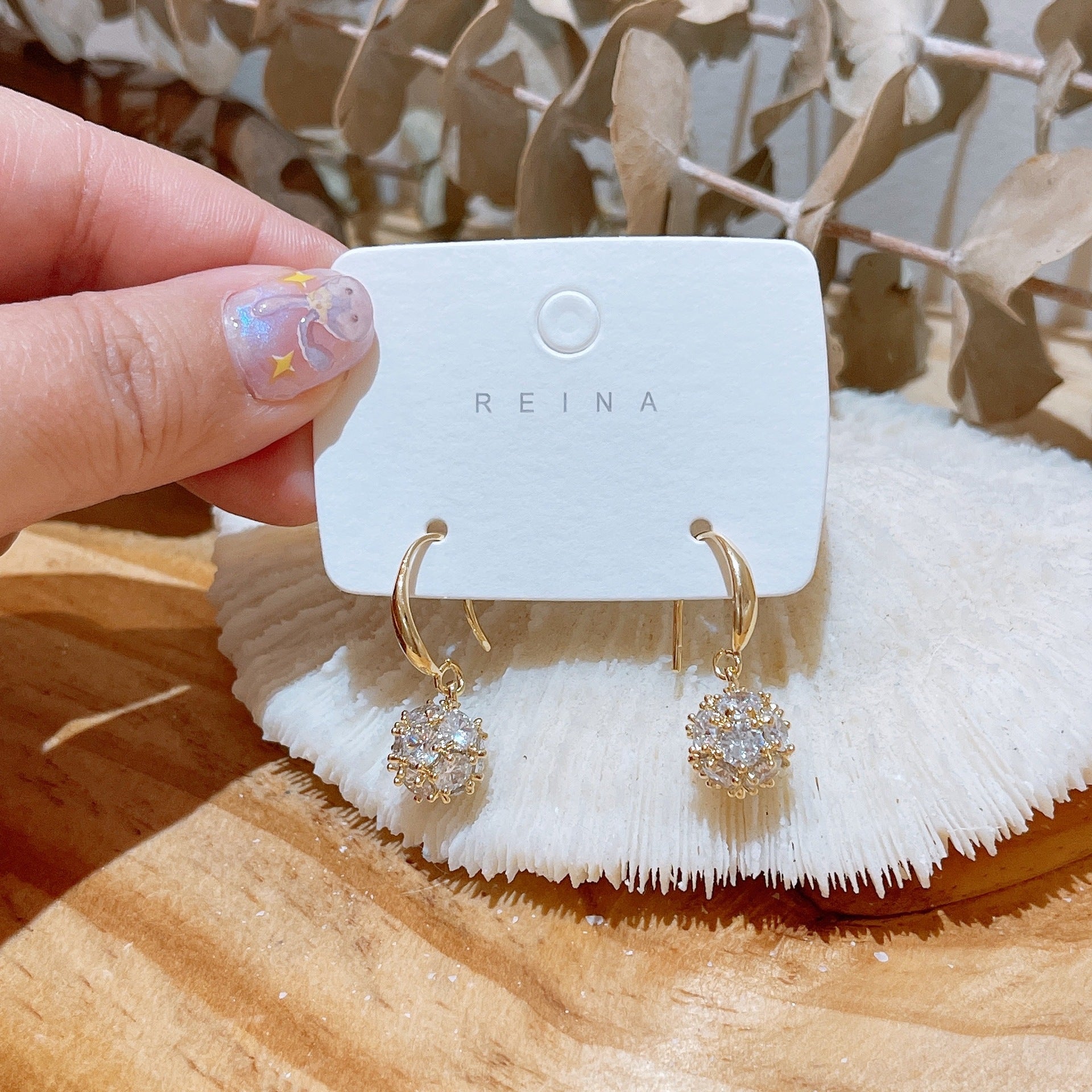 Micro Zircon U-Shape Ear Hook Earrings