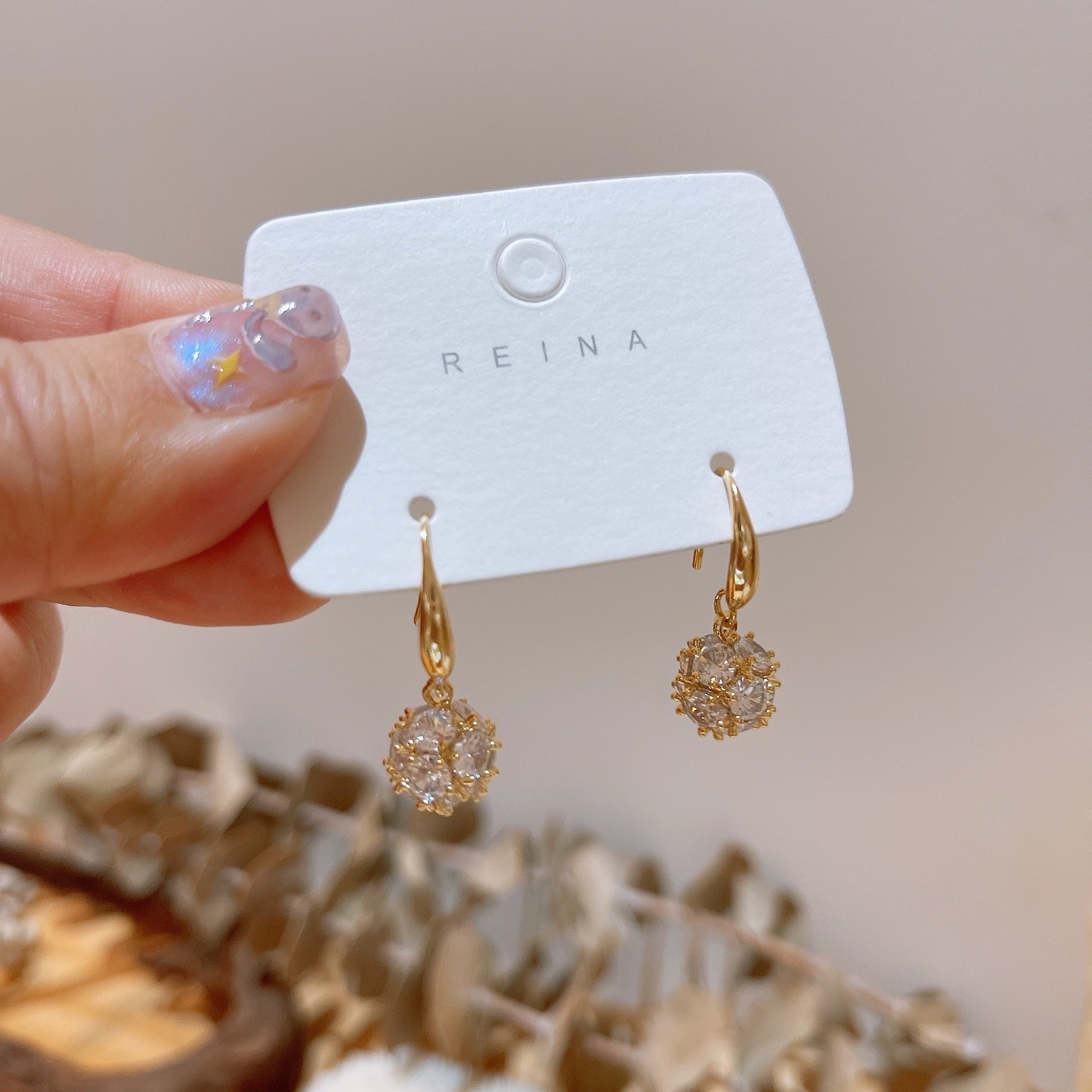 Micro Zircon U-Shape Ear Hook Earrings