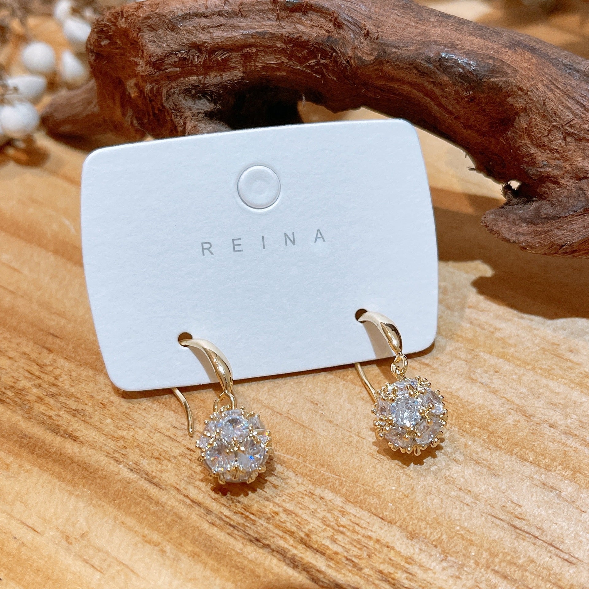Micro Zircon U-Shape Ear Hook Earrings