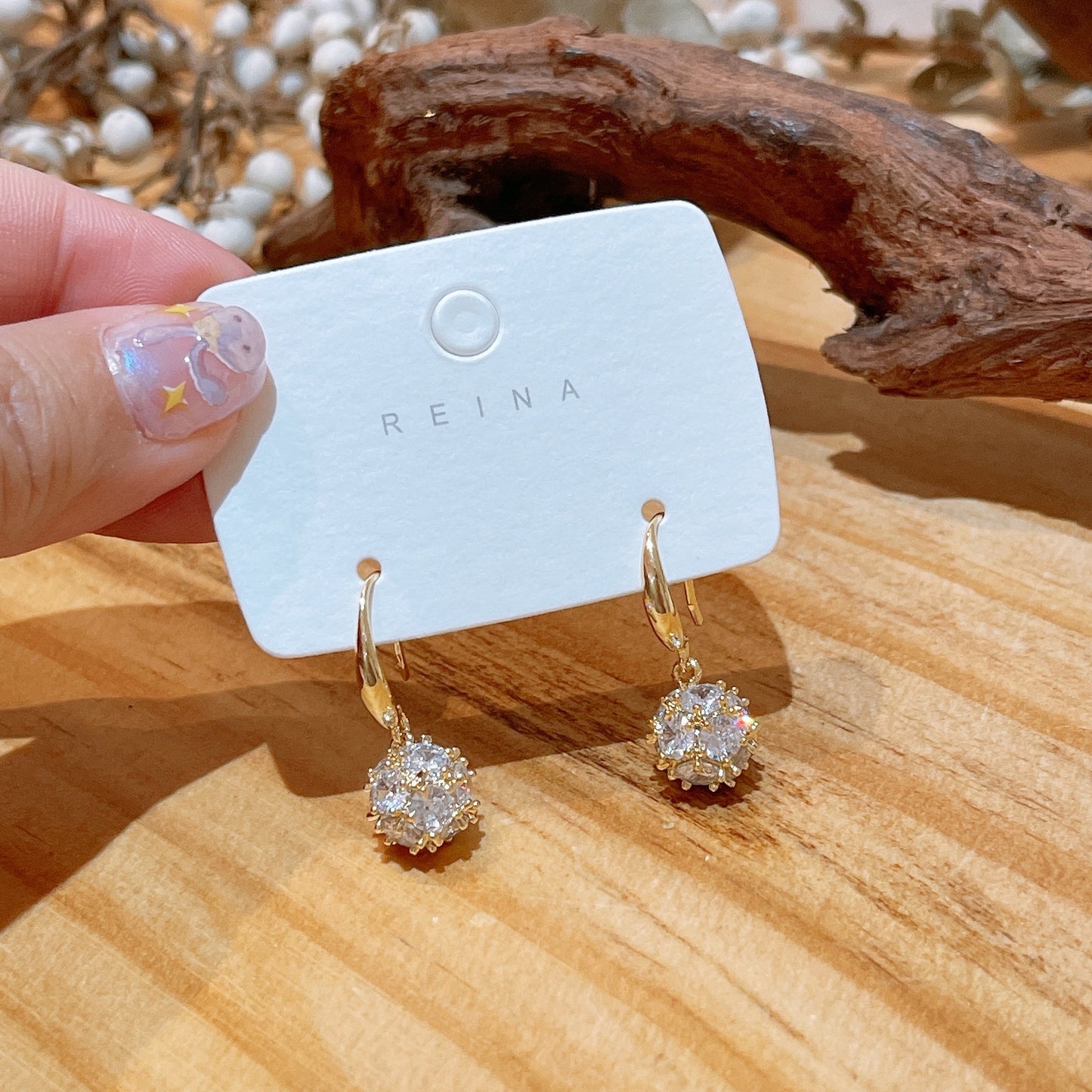 Micro Zircon U-Shape Ear Hook Earrings
