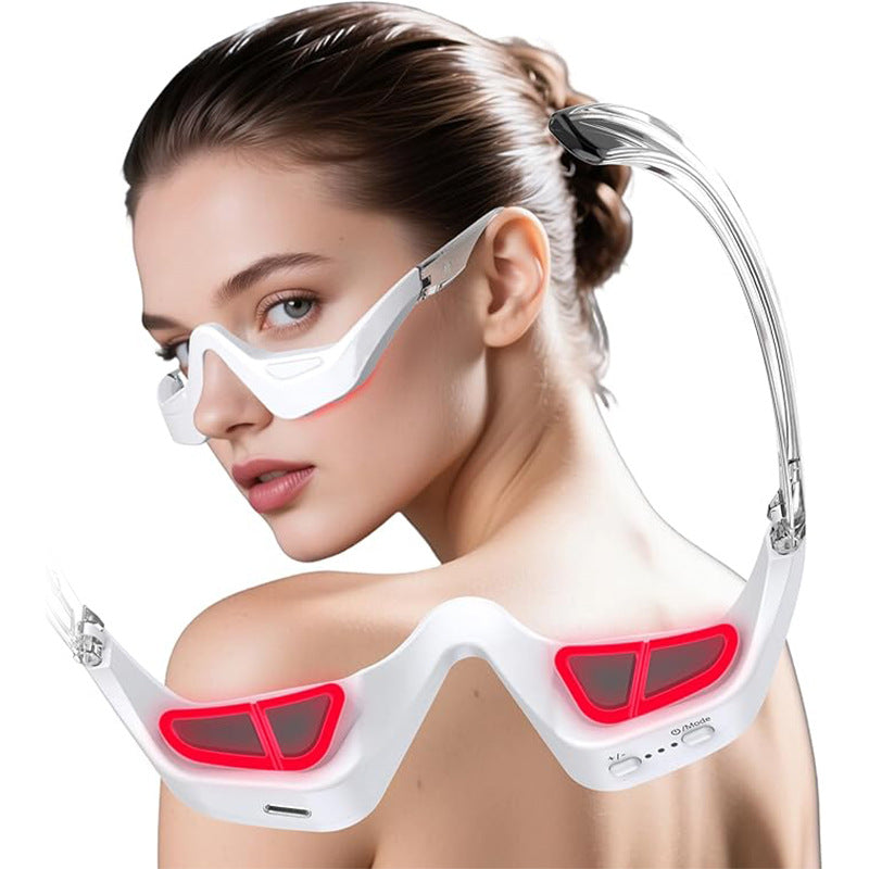 Microcurrent Eye Massager with Red Light Therapy