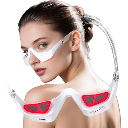 Microcurrent Eye Massager with Red Light Therapy